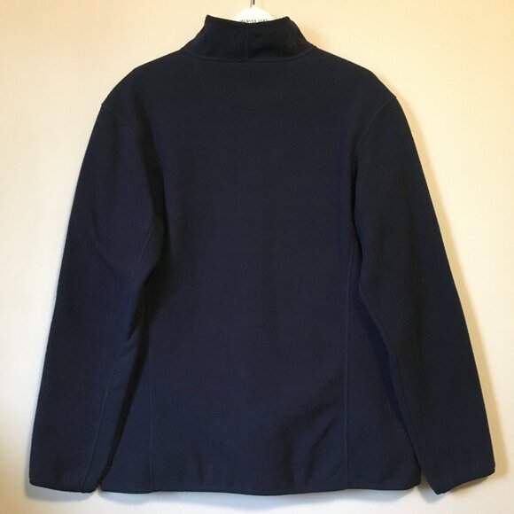 Seaside 2 Sweater Fleece Jacket Dark Navy Blue Zip Up High Collar - Picture 2 of 16
